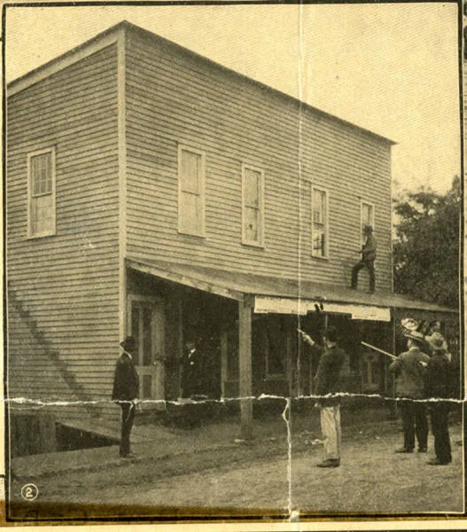 A page from Collier's Weekly showing a Brownsville storefront.