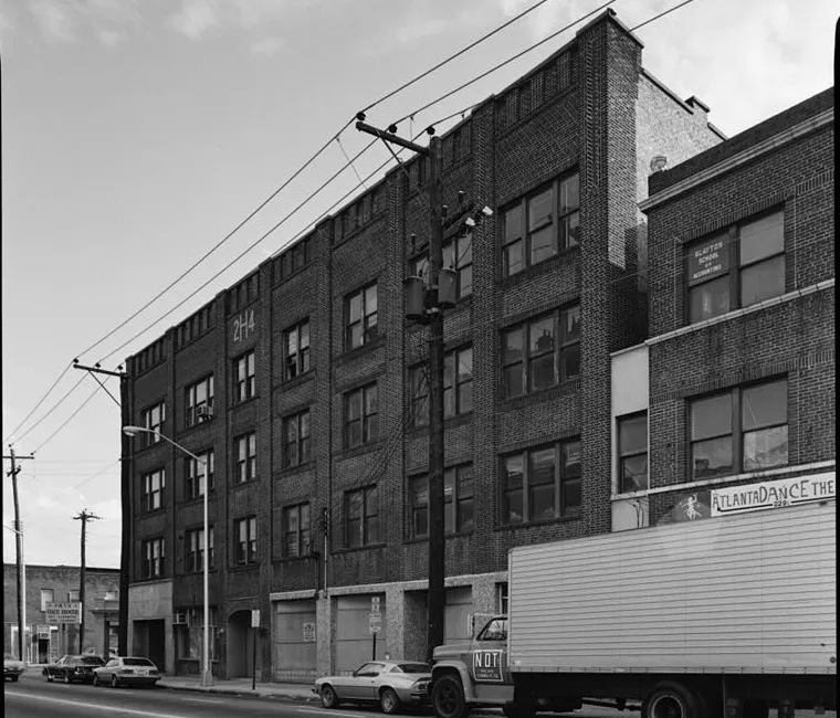 The Herndon and Atlanta Life Building on Auburn Avenue, photographed in 1979.