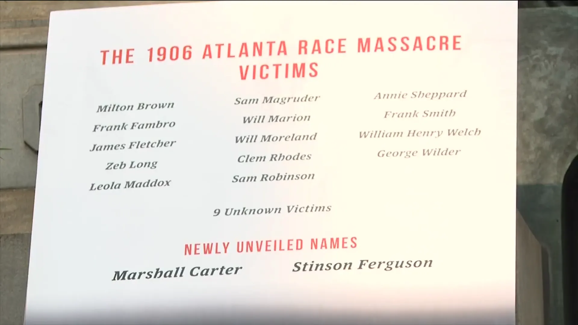 11Alive coverage of the newly identified victims.